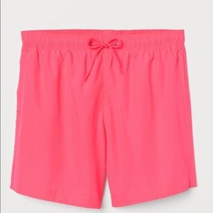 Hot pink men’s medium swim trunk